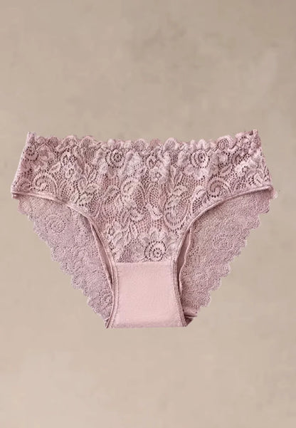 Zestaw 5 szt. figi majtki damskie bawełniane koronkowe