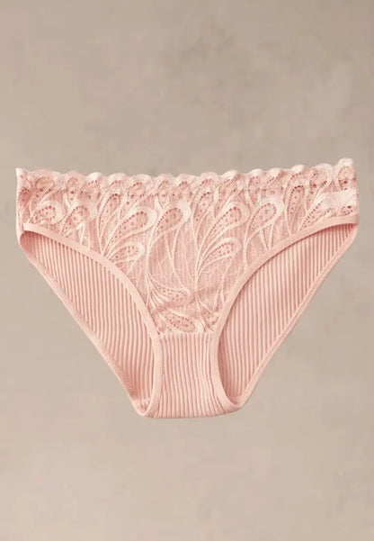 Zestaw 3 szt. figi majtki damskie koronkowe bawełniane czarne, czerwone i pudrowe